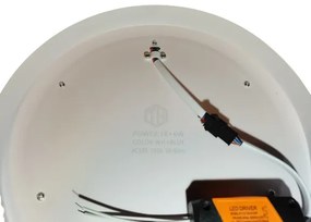 Fali/Mennyezeti Kör Modern Led Két Színű Világítás Kék 6W/Fehér 18W 25cm átmérő