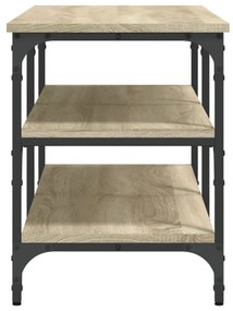 sonoma tölgy színű szerelt fa cipőpolc 100 x 38,5 x 49 cm