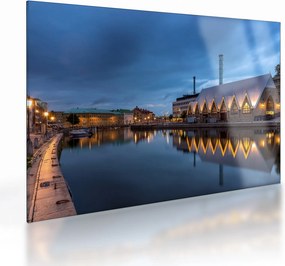 Vízcsatorna képe - Göteborg (üvegen) (70x50 cm)
