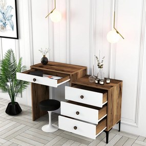 Lizbon 551 - Walnut, White