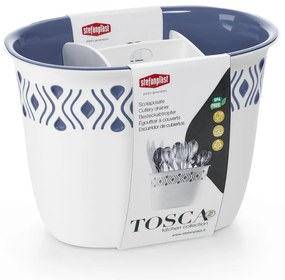 STEFANPLAST Evőeszköz-leeresztő Tosca fehér/kék