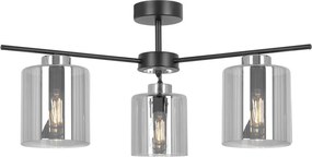 KAJA K-5526 LUNA Fekete Színű Mennyezeti Lámpa 3xE27 15W IP20