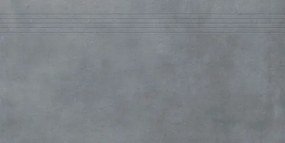 Lépcső Rako Extra sötétszürke 40x80 cm matt DCP84724.1