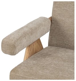 Bézs zsenília fotel Rest – Ixia