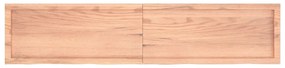 világosbarna kezelt tömör tölgyfa fali polc 180 x 40 x (2-6) cm