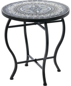 Bistro kültéri asztal dekor Mosaic sötét, 38 x magasság 40 cm