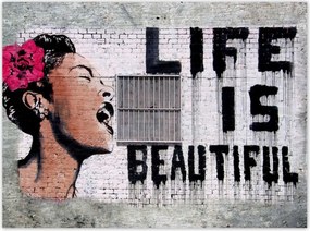 Poszterek 135x100 Life is Beautiful Banksy