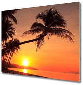 Üveg vágódeszka Sunset Beach 60x52 cm