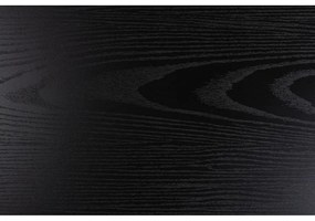 Fekete ruhatartó állvány kőrisfa dekorral Seaford – Actona