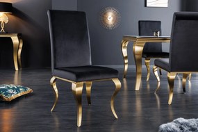 MODERN BAROCK design szék - fekete/arany