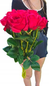 Csokor 8 Ágú Prémium Rózsa Sír Váza Művirág Élő