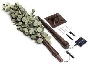 Aigostar LED napelemes dekoráció 285 LED, 3,8 m, IP65, meleg fehér, eukaliptusz