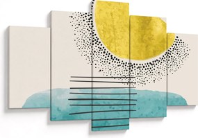 Kép - Absztrakt festmény a strandról N⁰2 (150x105 cm)
