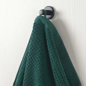 Goldea pamut frotír törölköző / fürdőlepedő micro pure - smaragdzöld 30 x 50 cm