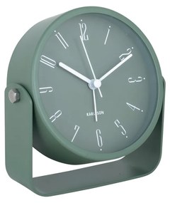 Karlsson 5989GR design ébresztőóra zöld, átmérő 12cm
