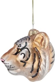 HANG ON üveg karácsonyfadísz, tigris