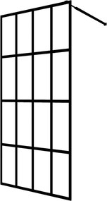 vidaXL átlátszó edzett üveg zuhanyfal 140 x 195 cm