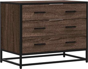 vidaXL barna tölgy szerelt fa fiókos szekrény 70x41x56 cm
