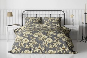 Flanel ágynemű LUXFLOWER szürke Ágyneműhuzat mérete: 70 x 90 cm | 140 x 200 cm