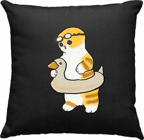 Cica párna Vicces Mém 2 Fekete