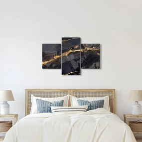 Kép - Fekete - arany dekoráció (90x60 cm)
