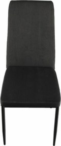 Étkező szék, sotétszürke/fekete, ENRA