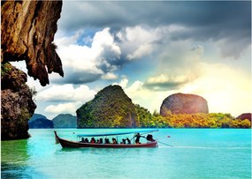 Üveg kép - Phang Nga-öböl (70x50 cm)