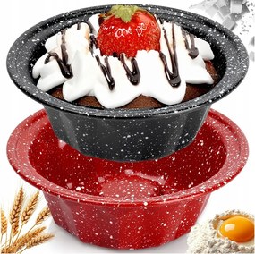 2x Kis Babka Sütőforma mini gránit forma sütemény sütéséhez