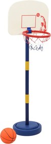 vidaXL kosárlabda állvány labdával és pumpával Állítható 90/121 cm