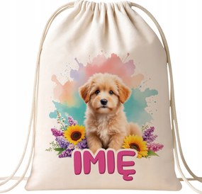Pamut hátizsák Személyre szabott Kutya Kisállat Cuki Gyerekek