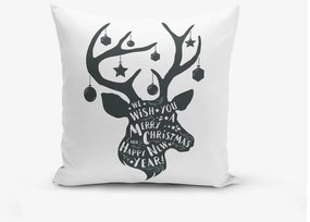 Reindeer and Stars 4 db karácsonyi párnahuzat és asztali futó szett - Minimalist Cushion Covers