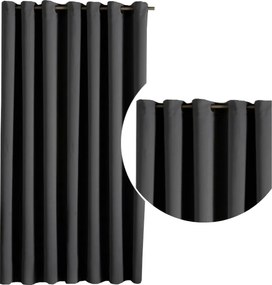 Vastag Függöny Blackout 200x250 grafit