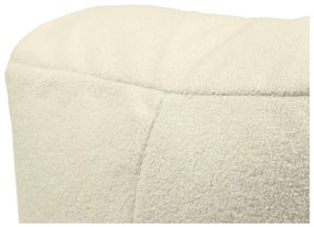 Krémszínű buklé babzsákfotel Tube – SLOWDOWN