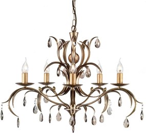 Elstead Lighting LILY LL5-ANT-BRZ Csillár 5x60W/E14