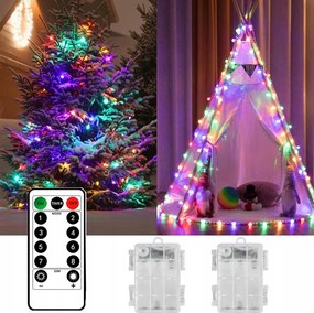 120 Led-es Fényfüzér 6H Időzítővel Az Erkély Teraszának Díszítéséhez