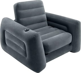 INTEX sötétszürke kihúzható fotel 117 x 224 x 66 cm