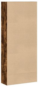 füstös tölgy színű szerelt fa könyvszekrény 80 x 30 x 189 cm