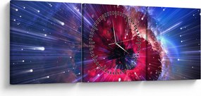 Kép - Az univerzum energiája (órával) (90x30 cm)
