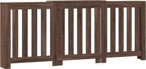 vidaXL barna tölgyszínű szerelt fa radiátorburkolat 205x21,5x83,5 cm