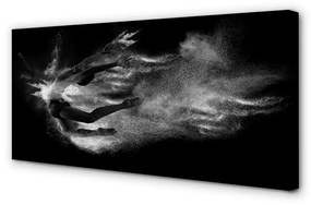 Canvas képek Nő balett füst szürke háttér 100x50 cm