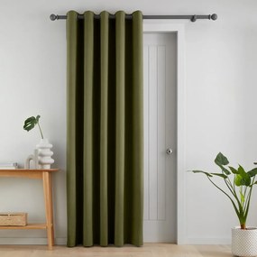 Khaki sötétítő-termo függöny ajtóra 117x213 cm Wilson – Catherine Lansfield