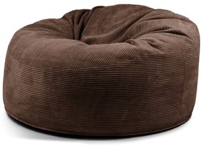 Sötétbarna kordbársony babzsákfotel Om 135 – SLOWDOWN