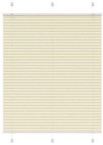 pliszírozott redőny krém 105x100 cm szövetszélesség 104,4 cm