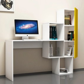 Íróasztal Açelya - White, Yellow