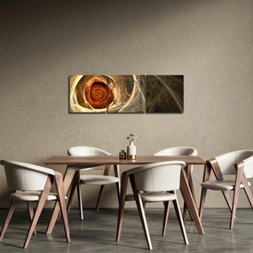 Kép - művészi rózsa (órával) (90x30 cm)