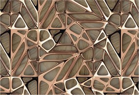 Flizelin Dekoratív fotótapéta Hálószobába Geometrikus minta 152x104