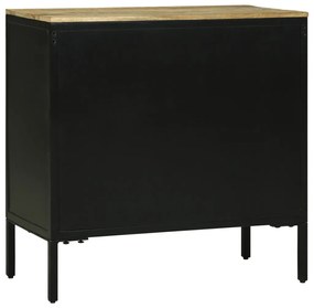 büféasztal 70x35x70 cm Tömör durva fa mangó