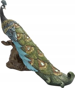 Dekorációs figura 25 cm Páva zöld 164731