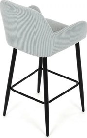 Barová židle, modrá, látka,AUB-V4009 BLUE6