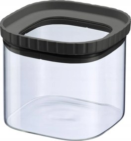 Üvegtégely szilikon fedéllel, egymásra rakható, 655 ml